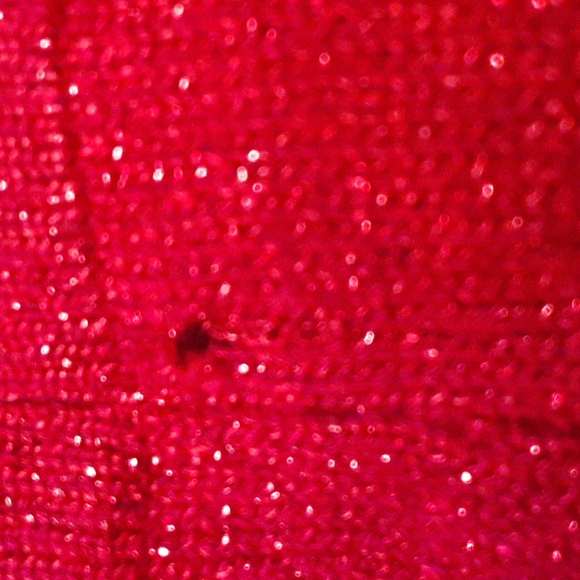 Jaclyn Smith red sparkly cardigan sweater - Picture 12 of 12